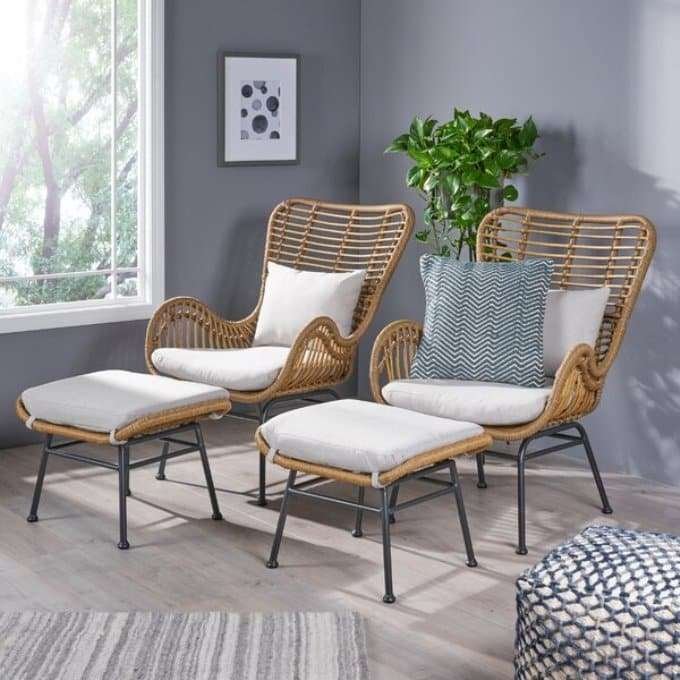 Mid Century Accent Chairs Wayfair Corrigan Roma Wicker